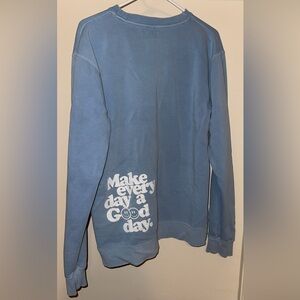 Bacon Lettuce Tomato light blue long sleeve sweatshirt Make everyday a good day